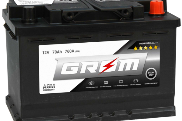Ogłoszenie - Akumulator 70Ah 760A Grom AGM Start&Stop. Zdjęcie 1