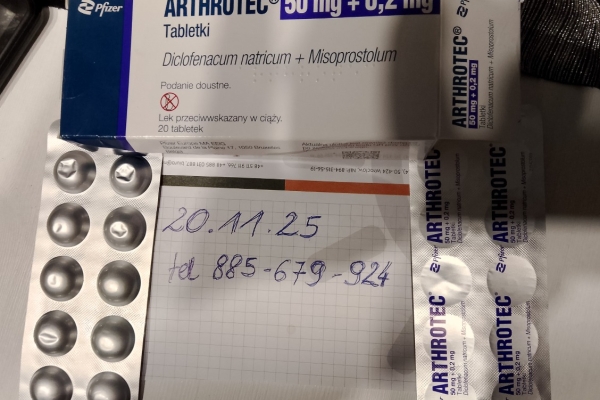 Ogłoszenie - Arthrotec odpsrzedam Arthrotec sprzedam Arthrotec Forte Arthrotec 50. Zdjęcie 1