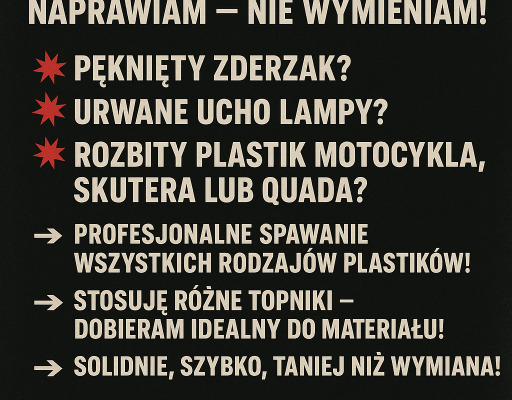 Ogłoszenie - Spawanie plastiku. Zdjęcie 1