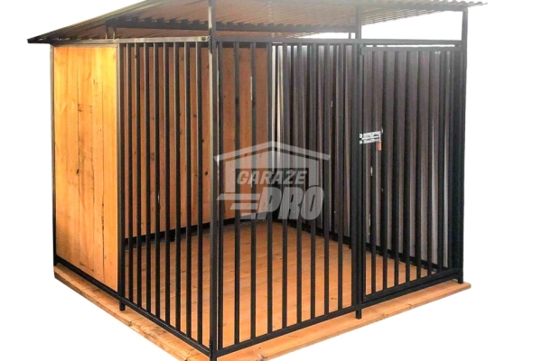 Ogłoszenie - Kojec dla psów 2x2m - Drewniana podłoga - ściany zabudowane drewnem  GP393. Zdjęcie 1