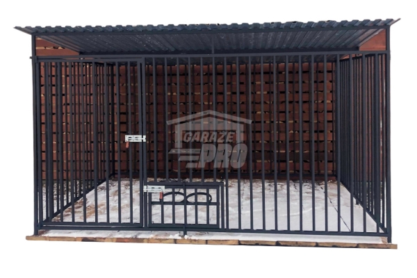 Ogłoszenie - Kojec dla Psów 3x2,5m Drewniana podłoga - Uchwyt na Miski   GP400. Zdjęcie 1