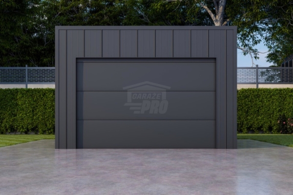 Ogłoszenie - Garaż blaszany 4x6 - brama segmentowa - okno - drzwi - dach spad w tył - blacha na rąbek GP638. Zdjęcie 5