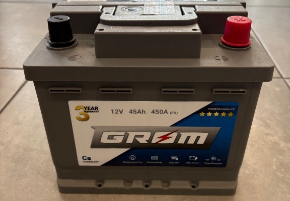 Ogłoszenie - Akumulator 45Ah 450A GROM Premium. Zdjęcie 1
