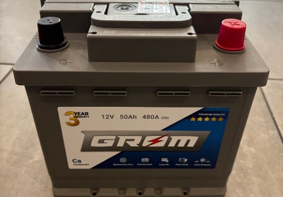 Ogłoszenie - Akumulator 50Ah 480A Grom Premium. Zdjęcie 1