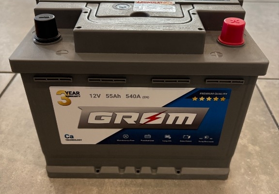 Ogłoszenie - Akumulator 55Ah 540A Grom Premium. Zdjęcie 3