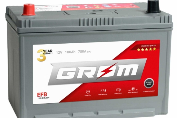 Ogłoszenie - Akumulator Grom EFB Start&Stop 100Ah 780A Japan Lewy Plus - Opole. Zdjęcie 1