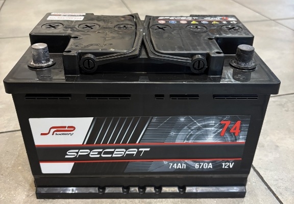 Ogłoszenie - Akumulator SPECBAT 74Ah 670A EN PRAWY PLUS wysoki. Zdjęcie 1
