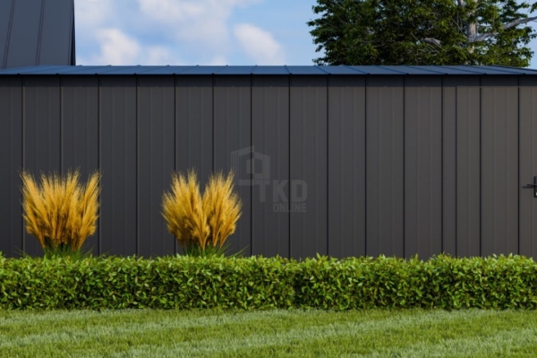 Ogłoszenie - Garaż blaszany 6x5m - brama segmentowa - drzwi - blacha na rąbek - dach dwuspadowy TKD379. Zdjęcie 5