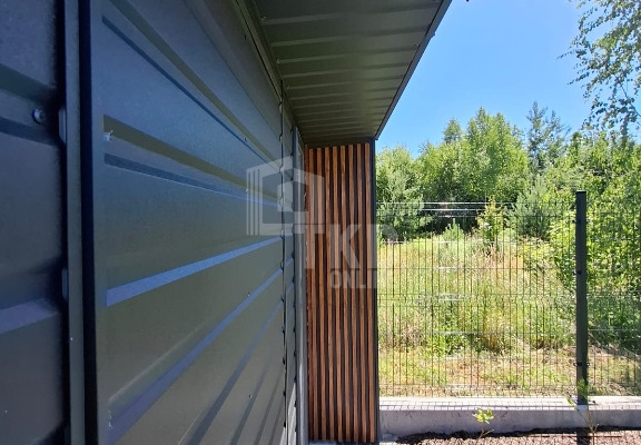 Ogłoszenie - Schowek - domek ogrodowy 3x3 - drzwi - okno - dekor z lameli - dach spad w tył  TKD388. Zdjęcie 3