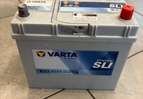 Ogłoszenie - Akumulator VARTA Blue Dynamic B32 45Ah 330A EN P+ Japan. Zdjęcie 1