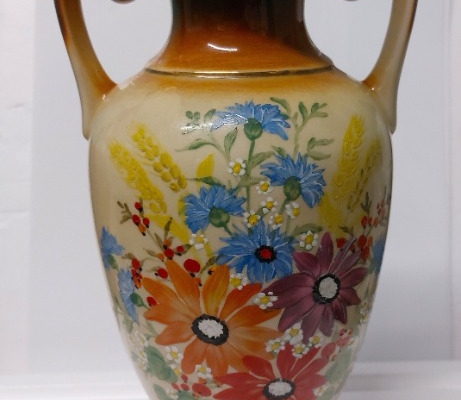 Ogłoszenie - Sprzedam Okazały Wazon Ręcznie Malowany Lata 80-te. Zdjęcie 3