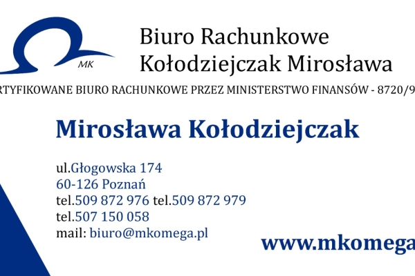 Ogłoszenie - Biuro rachunkowe MK Omega - usługi księgowe. Zdjęcie 1