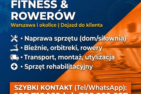 Ogłoszenie - Serwis Siłowni i Sprzętu Sportowego, Mobilny Technik, Warszawa/Łódź/Lublin/Kielce/Olsztyn. Zdjęcie 3