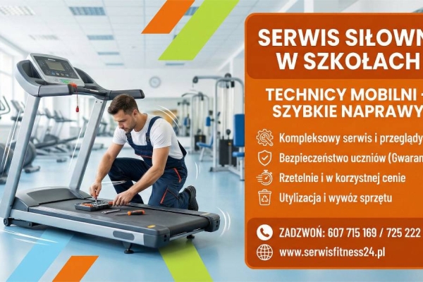 Ogłoszenie - Serwis siłowni w szkołach | Technicy Mobilni | Remonty maszyn i sprzętu sportowego. Zdjęcie 1