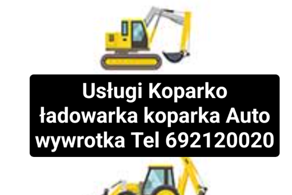 Ogłoszenie - Usługi minikoparka Rzeszów Krasne Malawa Strażów tel 692120020 Podkarpacie. Zdjęcie 1