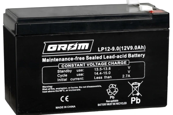 Ogłoszenie - Akumulator 9Ah GROM LP12-9.0 12V. Zdjęcie 1