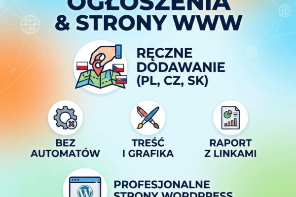Ogłoszenie - Projektowanie stron WWW + reklama w portalach ogłoszeniowych. Zdjęcie 1