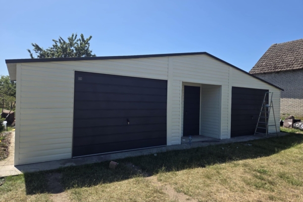 Ogłoszenie - Garaż Blaszany z pomieszczeniem gospodarczym 12x5m Biały RAL + Ciemny Grafit. Zdjęcie 7