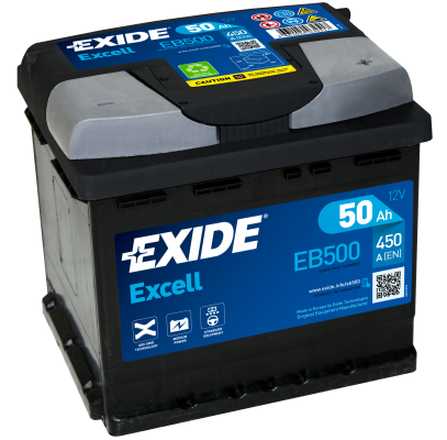 Ogłoszenie - Akumulator Exide Excell 50Ah 450A EB500 EN PRAWY PLUS. Zdjęcie 1