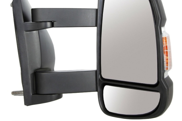 Ogłoszenie - ORYGINALNE Lusterko Prawe Długie Fiat Ducato Peugeot Boxer Citroen Jumper 2006-2019 Manualne 2 pin. Zdjęcie 1