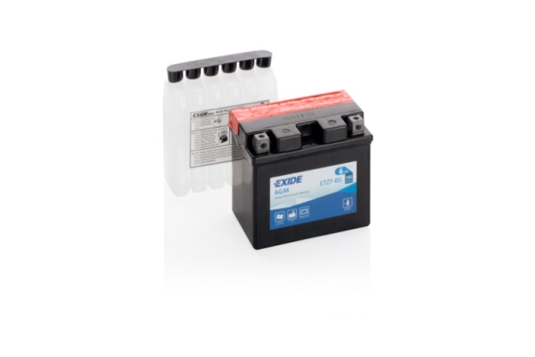 Ogłoszenie - Akumulator motocyklowy Exide ETZ7-bs YTZ7-bs 12V 6Ah 100A en p+. Zdjęcie 1
