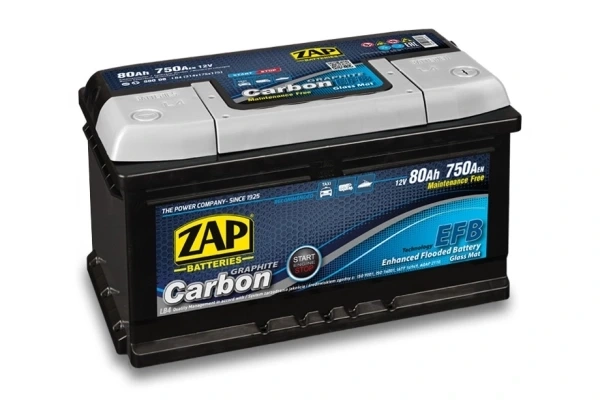 Ogłoszenie - Akumulator 80Ah 750A ZAP CARBON EFB START&STOP. Zdjęcie 1