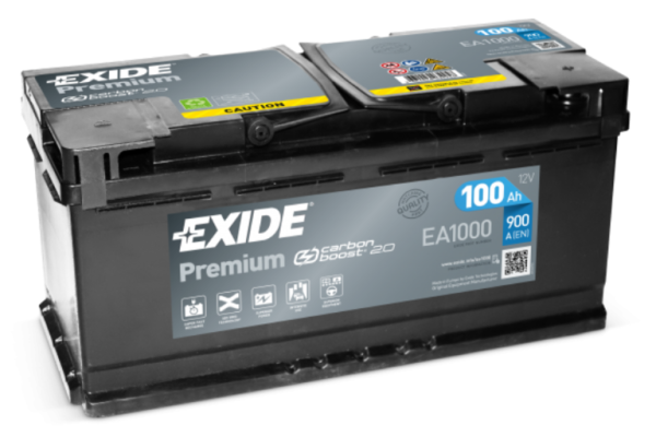 Ogłoszenie - Akumulator Exide Premium 100Ah 900A EA1000 EN PRAWY PLUS. Zdjęcie 1