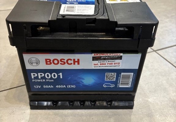 Ogłoszenie - Akumulator Bosch 50Ah 480A EN PP001 ( wcześniej S5001 ). Zdjęcie 1