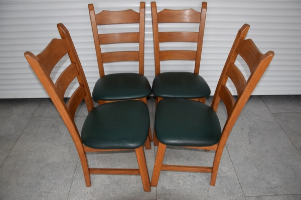 Ogłoszenie - krzesła dębowe 4 sztuki - jak nowe. Zdjęcie 2