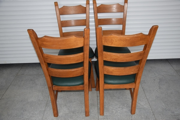 Ogłoszenie - krzesła dębowe 4 sztuki - jak nowe. Zdjęcie 3