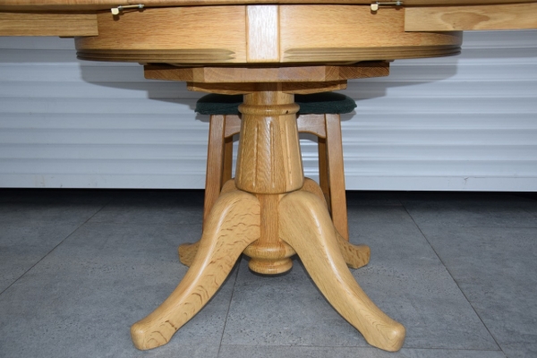 Ogłoszenie - stół rozkładany i 4 krzesła - cały komplet z drewna dębowego. Zdjęcie 6