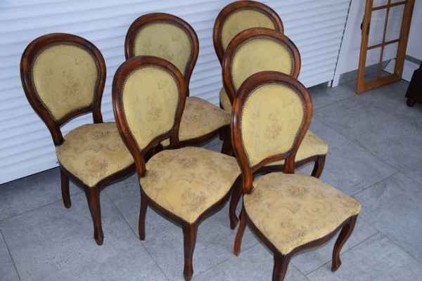 Ogłoszenie - krzesła medaliony 6 sztuk - super stan. Zdjęcie 2