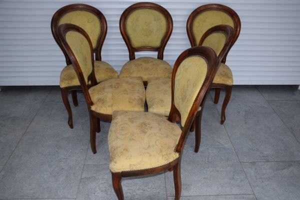 Ogłoszenie - krzesła medaliony 6 sztuk - super stan. Zdjęcie 3