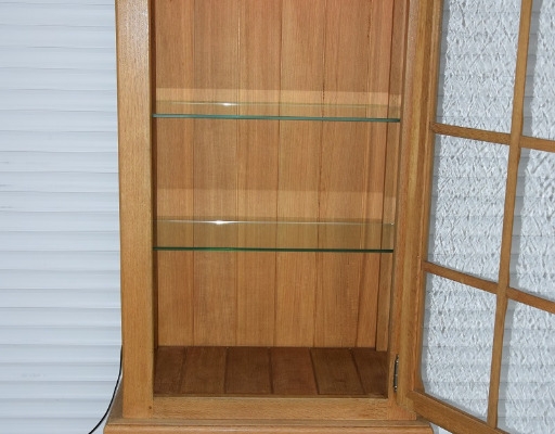 Ogłoszenie - witryna z drewna dębowego - jak nowa. Zdjęcie 4