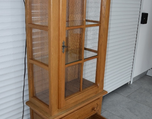 Ogłoszenie - witryna z drewna dębowego - jak nowa. Zdjęcie 3