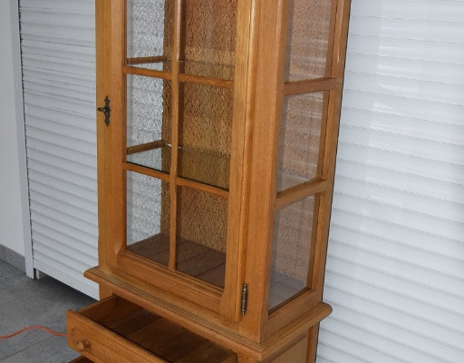 Ogłoszenie - witryna z drewna dębowego - jak nowa. Zdjęcie 5