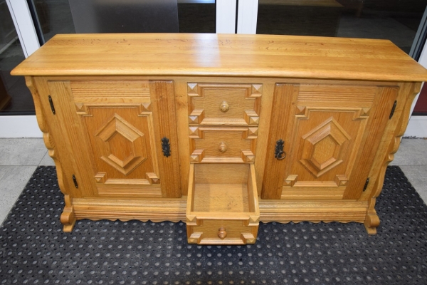 Ogłoszenie - komoda z drewna dębowego - jak nowa. Zdjęcie 3