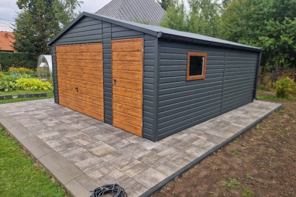 Ogłoszenie - Garaże blaszane producent, blaszak drewnopodobne, Cała Polska. Zdjęcie 1