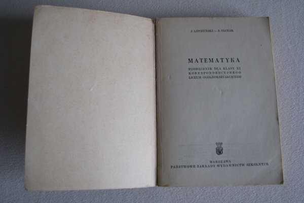 Ogłoszenie - Matematyka – Lipczyński, Olczak – podręcznik IX klasa korespondencyjnego LO. Zdjęcie 8