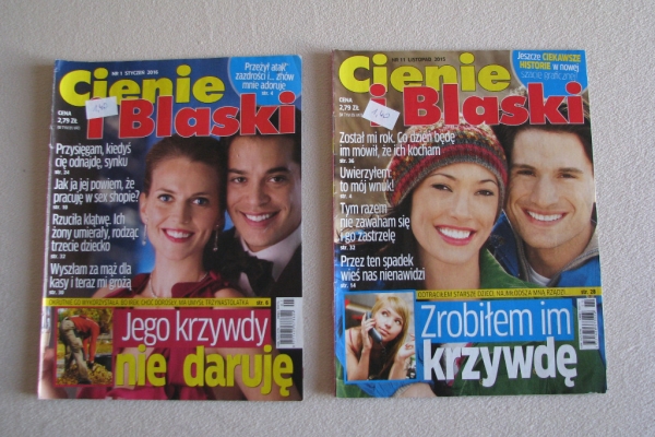 Ogłoszenie - Cienie i blaski - nr 11 listopad 2015 r. i nr 1 styczeń 2016 r.. Zdjęcie 1