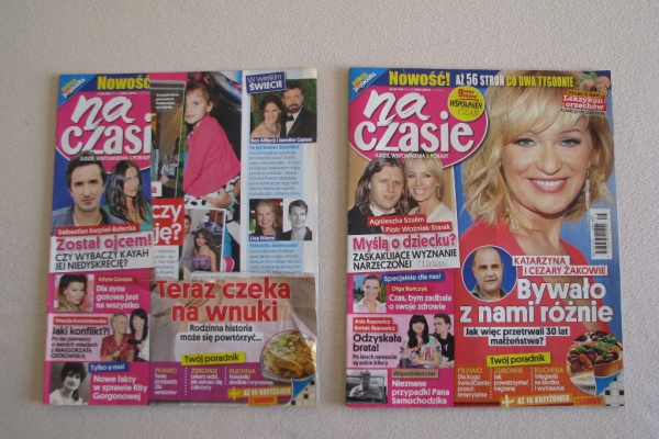 Ogłoszenie - Magazyn Na czasie – ludzie, wspomnienia & porady - nr 2 i 5 z 2015 r. Zdjęcie 1