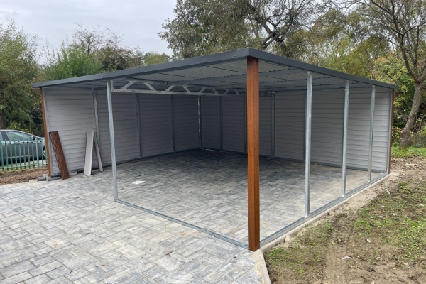 Ogłoszenie - Wiata Garażowa Carport 6x5 Drewnopodobny Premium. Zdjęcie 4