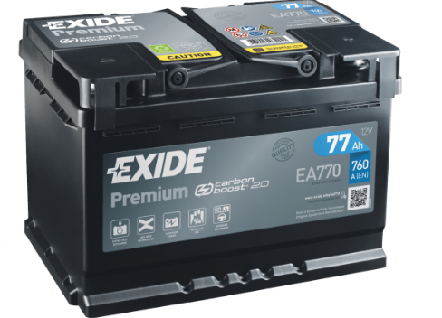 Ogłoszenie - Akumulator 77Ah 760A EA770 Exide Premium. Zdjęcie 1