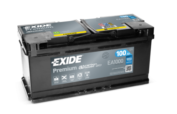 Ogłoszenie - Akumulator 100Ah 900A EA1000 Exide Premium. Zdjęcie 1