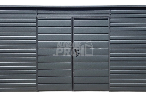 Ogłoszenie - Schowek - Domek Ogrodowy 5x2m - Brama - okno - antracyt - dach spad w tył GP618. Zdjęcie 1