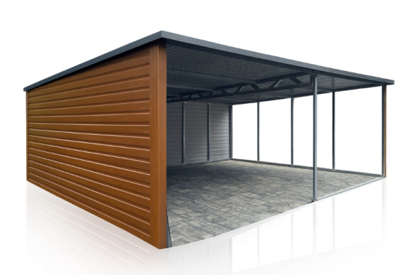 Ogłoszenie - Wiata Garażowa Carport 6x5 Drewnopodobny Premium. Zdjęcie 1