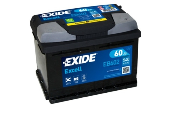 Ogłoszenie - Akumulator Exide Excell 60Ah 540A EB602 EN. Zdjęcie 1