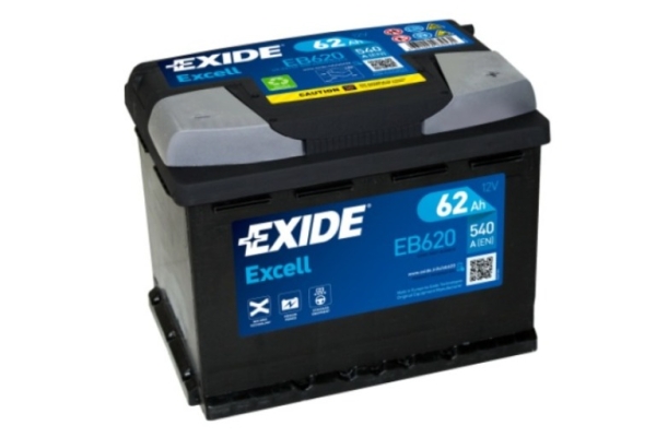 Ogłoszenie - Akumulator Exide Excell 62Ah 540A EB620 EN. Zdjęcie 1