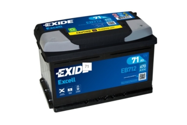Ogłoszenie - Akumulator Exide Excell 71Ah 670A EB712 EN. Zdjęcie 1