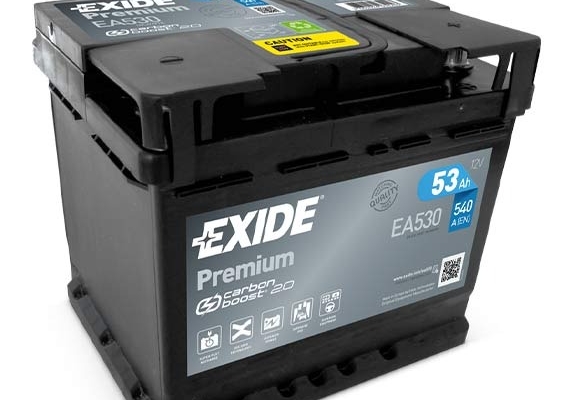 Ogłoszenie - Akumulator 53Ah 540A EA530 Exide Premium PRAWY PLUS. Zdjęcie 1